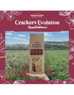 CRACKERS EVOLUTION CON SESAMO E SEMI DI PAPAVERO DA 200 g
