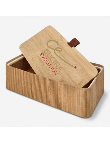 Scatola di Bambù con logo personalizzato da 27 cm  - 2