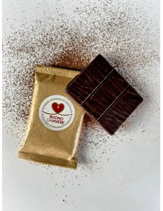 Tavoletta di Cioccolato Fondente Extra 69% - con Cacao ed Eritritolo da 25 g  - 1 2