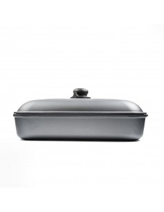 Tegame Rettangolare 35 cm + Coperchio incluso (Non a induzione) Cucina Evolution - 1 2