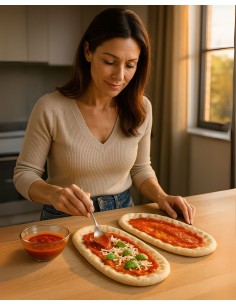 2 Basi Pizza Gourmet Multicereali da 200 g (400 g in totale)  - 1 2