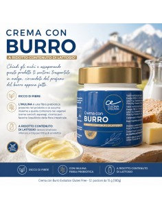 Crema con Burro Evolution Gluten Free - 12  porzioni da 15 g (180g)  - 1 2